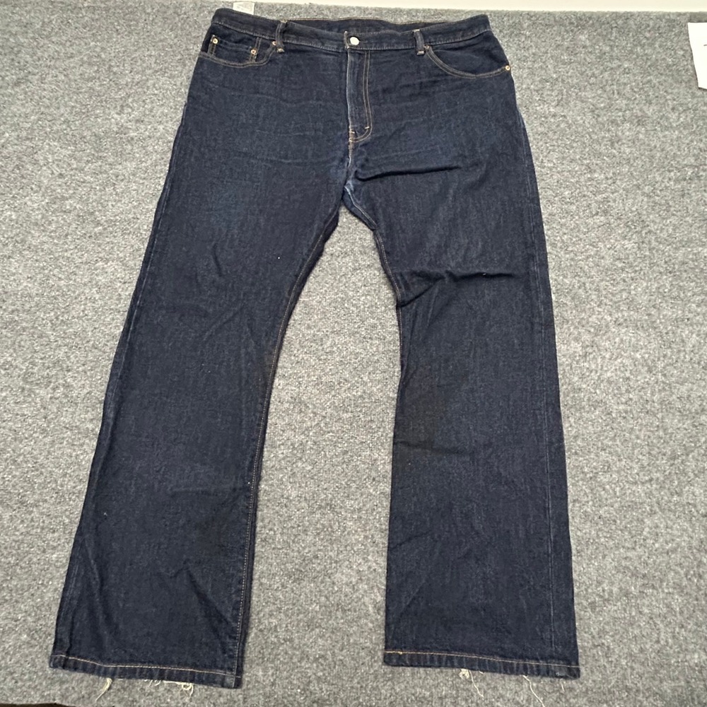 Levi's Jeans Mens Size 40 Dark Wash 517 Bootcut Denim Casual Classic Frayed Hem